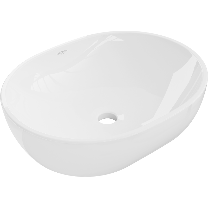 Mexen Viki opzetwastafel 48 x 35 cm, wit - 21054800