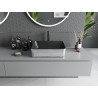 Mexen Catia Aufsatzwaschbecken 48 x 37 cm, Schwarz matt/Silbernes Schuppenmuster - 21314872