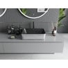 Mexen Catia countertop washbasin 48 x 37 cm, black matte/silver scale pattern - 21314872