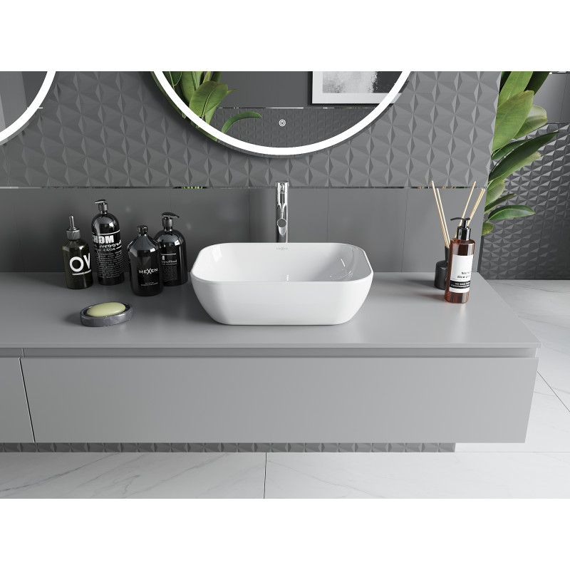 Mexen Rita bovenbouw wastafel 45 x 32 cm, wit - 21084500