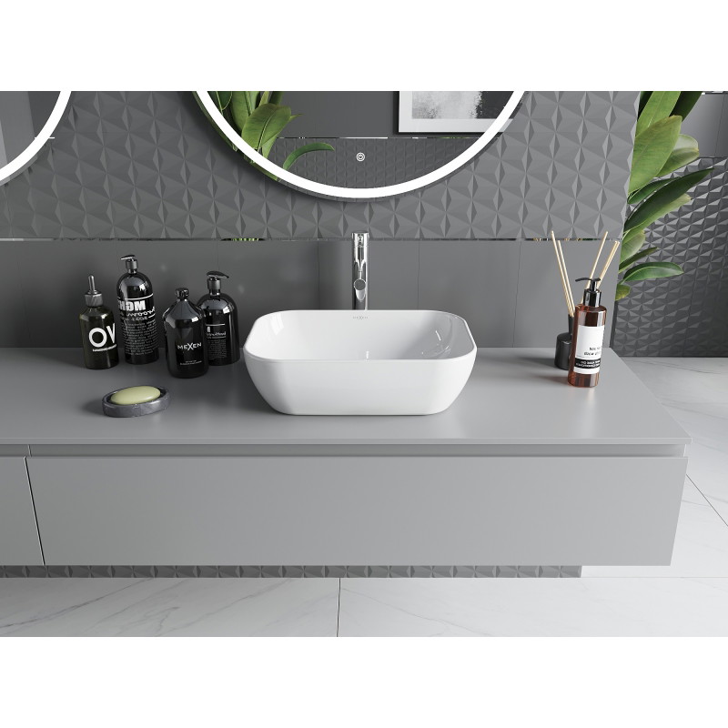 Mexen Rita lauapealne valamu 45 x 32 cm, valge - 21084500