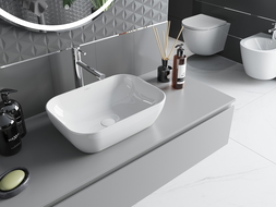 Mexen Rita lavabo sur plan 45 x 32 cm, blanc - 21084500