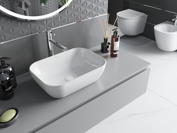 Mexen Rita Νιπτήρας επικαθήμενος 45 x 32 cm, λευκός - 21084500