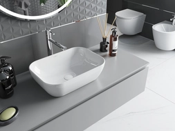 Mexen Rita umivalnik nadpulten 45 x 32 cm, bel - 21084500