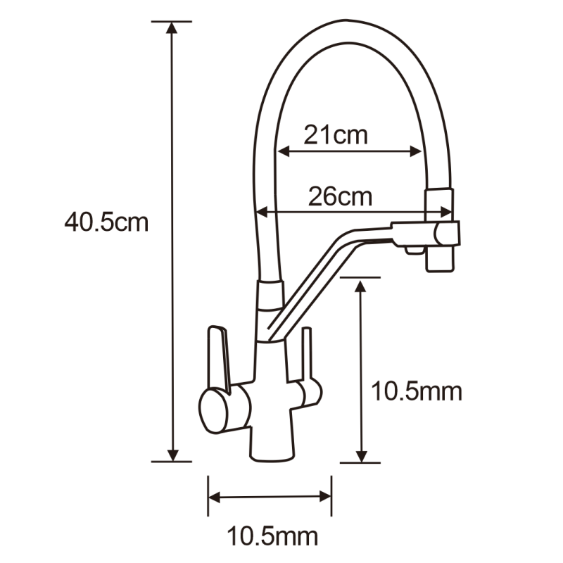 Mexen Mario 2-bowl granite kitchen sink with Duo tap, grey - 6504-71-671701-07-B