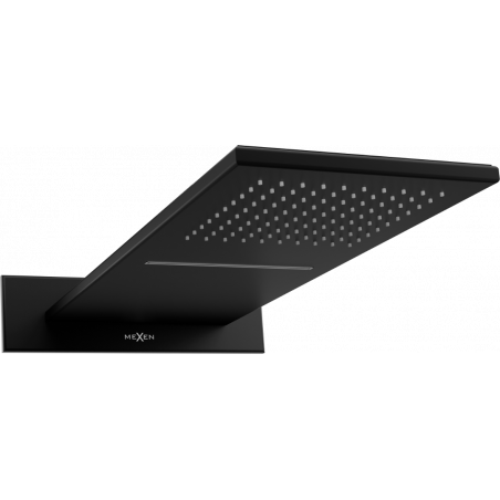 Mexen Waterfall chuveiro slim 50 x 22 cm, preto - 79190-70
