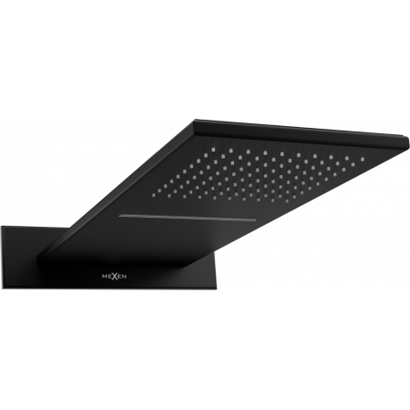 Mexen Waterfall Slim Shower Head 50 x 22 cm, Black - 79190-70