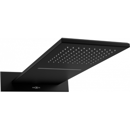 Mexen Waterfall slim showerhead 50 x 22 cm, black - 79190-70