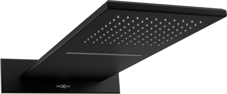 Mexen Waterfall slim showerhead 50 x 22 cm, black - 79190-70