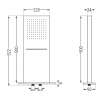 Mexen Waterfall shower head 50 x 22 cm, chrome - 79195-00
