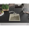 Mexen Milo 1-bowl granite sink with Duo kitchen tap, beige - 6505-69-671701-07