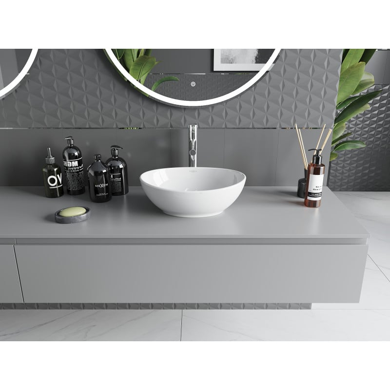Mexen Elza countertop basin 40 x 33 cm, white - 21014000