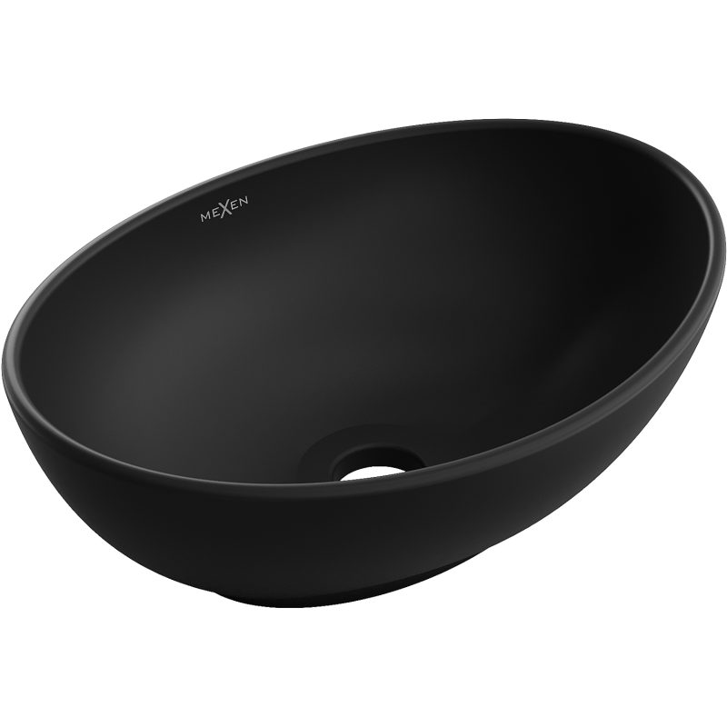 Mexen Elza countertop washbasin 40 x 33 cm, black matte - 21014085