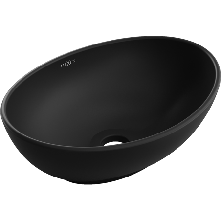 Mexen Elza lavabo sobreencimera 40 x 33 cm, negro mate - 21014085