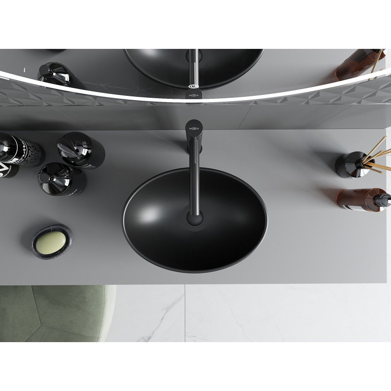 Mexen Elza lavabo sur plan 40 x 33 cm, noir mat - 21014085