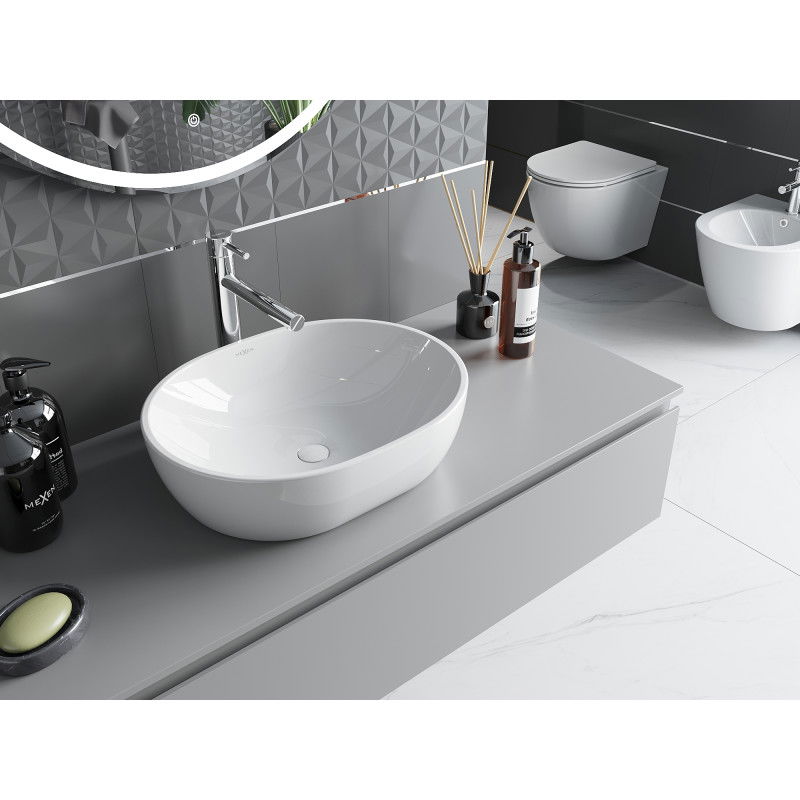 Mexen Viki opzetwastafel 48 x 35 cm, wit - 21054800