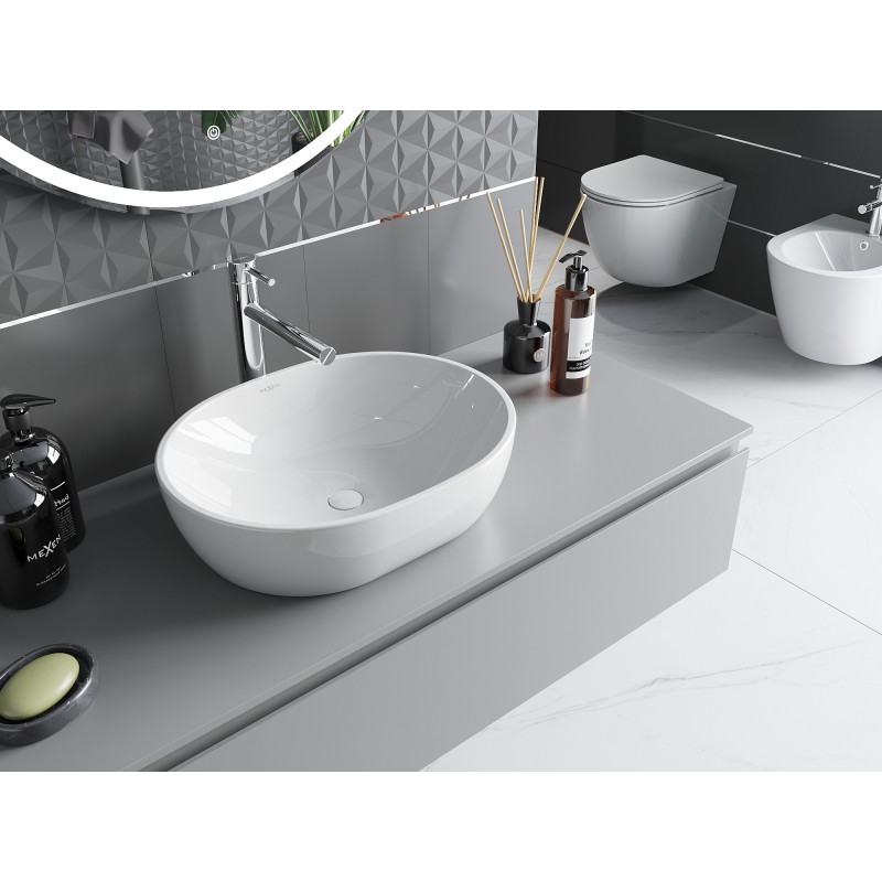 Mexen Viki pealisplaadi valamu 48 x 35 cm, valge - 21054800