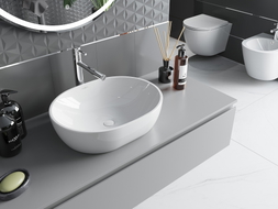 Mexen Viki countertop washbasin 48 x 35 cm, white - 21054800
