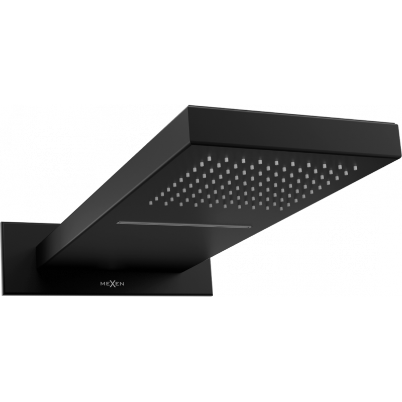 Mexen Waterfall cabezal de ducha 50 x 22 cm, negro- 79195-70