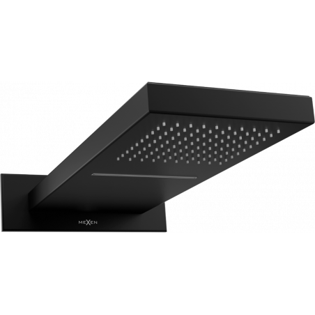 Mexen Waterfall takdusch 50 x 22 cm, svart - 79195-70