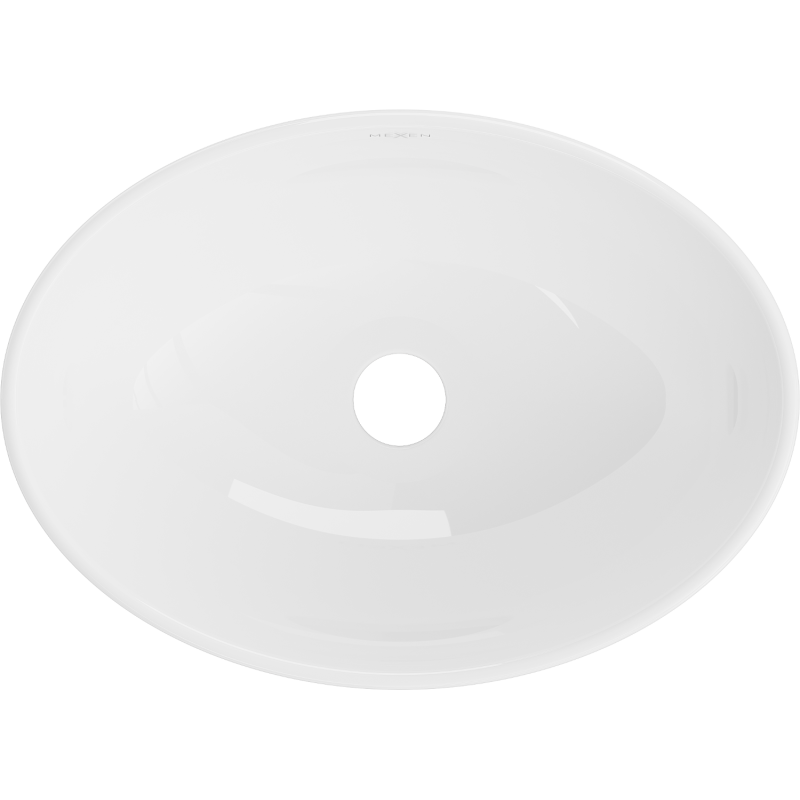 Mexen Elza countertop washbasin 40 x 33 cm, white/gold scale pattern - 21014008