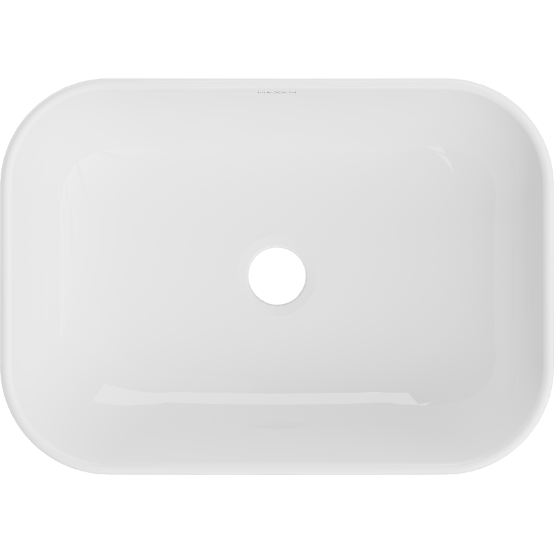 Mexen Rita lavabo sobre encimera 45 x 32 cm, blanco - 21084500