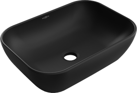 Mexen Rita säitlech Lavabo 45 x 32 cm, schwaarz Mutt - 21084585