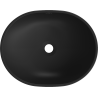 Mexen Viki lavabo à poser 48 x 35 cm, noir mat/motif écailles argent - 21054872