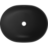 Mexen Viki Auflegewaschbecken 48 x 35 cm, schwarz matt/goldenes Linienmuster - 21054877
