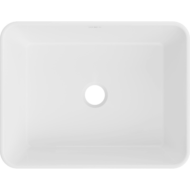 Mexen Catia opbouw wastafel 48 x 38 cm, wit/goud patroon lijnen - 21314817