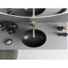 Mexen Elza lavabo sur table 40 x 33 cm, noir mat/motif doré écailles - 21014028