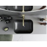 Mexen Rita countertop washbasin 45 x 32 cm, black matte/golden scale pattern - 21084578