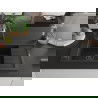 Mexen Elias granieten spoelbak met 1 bak, afdruiprek en Duo keukenmengkraan, zwart/goud metallic - 6511-75-671701-70-B