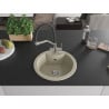 Mexen Diego Granite Kitchen Sink Single-Bowl with Duo Kitchen Mixer Tap, Beige - 6512-69-671701-07
