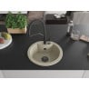 Mexen Diego single-bowl granite sink with Duo kitchen tap, beige - 6512-69-671701-70-B