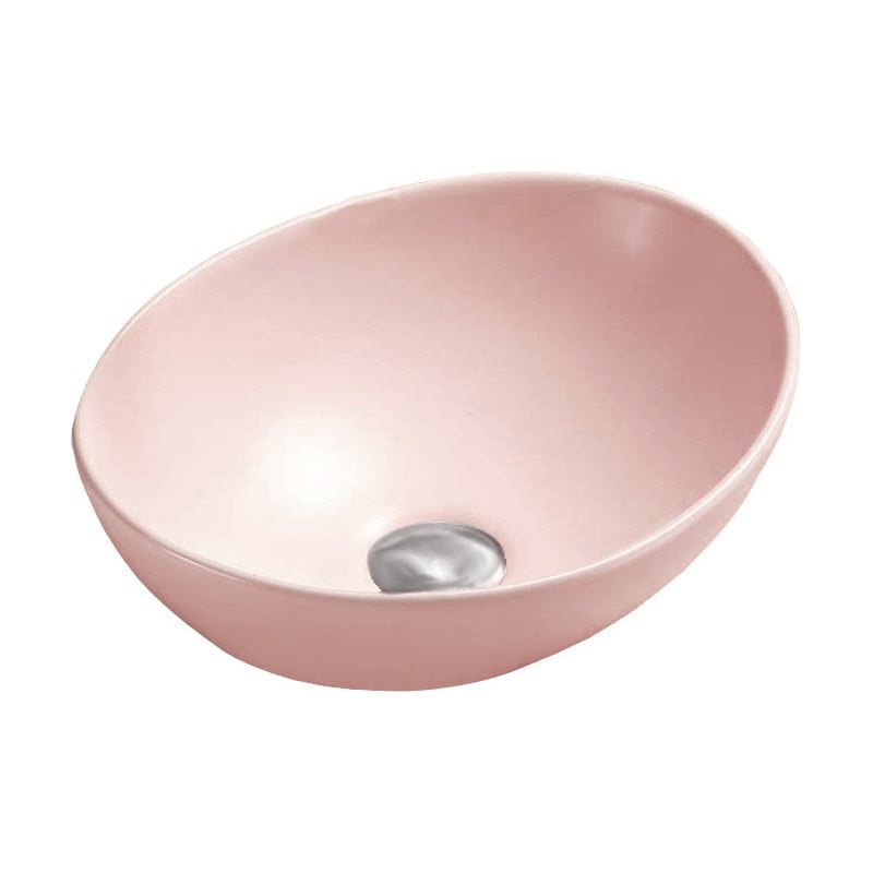 Mexen Elza lavabo à poser 40 x 33 cm, rose mat - 21014044