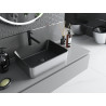 Mexen Catia opbouwwasbak 48 x 37 cm, zwart mat/zilver - 21314874