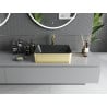 Mexen Catia Aufsatzwaschbecken 48 x 37 cm, schwarz matt/gold - 21314876