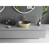 Mexen Elza lavabo à poser 40 x 33 cm, noir mat/doré - 21014026