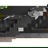 Mexen Tomas granite sink 2-chamber with duo kitchen tap, black speckled - 6516-76-671701-07-B