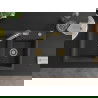 Mexen Tomas granite sink 2-chamber with Duo kitchen tap, black speckled - 6516-76-671701-57-G
