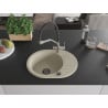 Mexen Kevin 1-Bowl Granite Sink with Duo Kitchen Faucet, Beige - 6517-69-671701-07-B