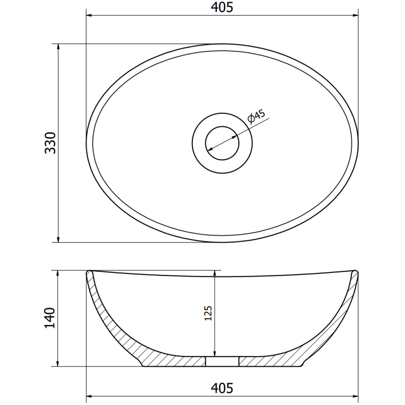 Mexen Elza lavabo da appoggio 40 x 33 cm, nero opaco/motivo a griglia oro - 21014029