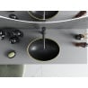Mexen Elza lavabo sobre encimera 40 x 33 cm, negro mate/dorado patrón de cuadrícula - 21014029