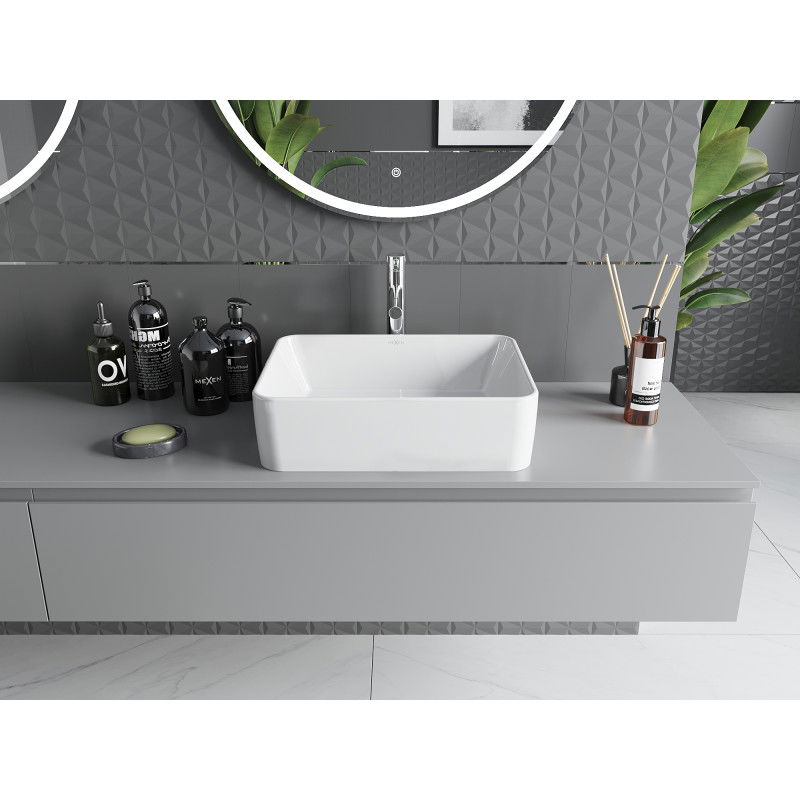 Mexen Catia virsmas izlietne 48 x 37 cm, balta - 21314800