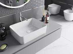 Mexen Catia lavabo de encimera 48 x 37 cm, blanco - 21314800