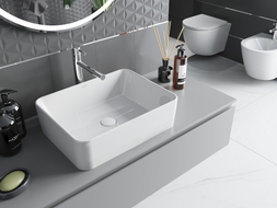 Mexen Catia lavabo sur plan 48 x 37 cm, blanc - 21314800