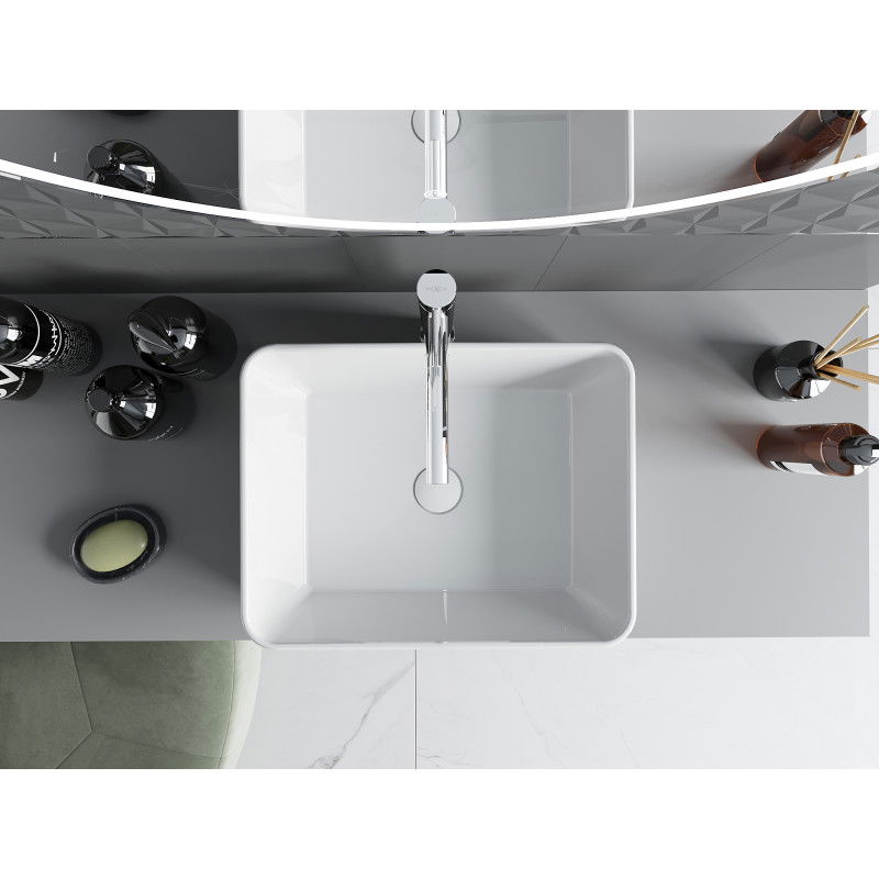 Mexen Catia lavabo à poser 48 x 37 cm, blanc - 21314800