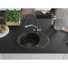 Mexen Kevin lavello da cucina in granito a 1 vasca con miscelatore Duo, nero/oro metallico - 6517-75-671701-07-B