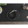 Mexen Kevin fregadero de granito de 1 seno con grifo de cocina Duo, negro - 6517-77-671701-07-B